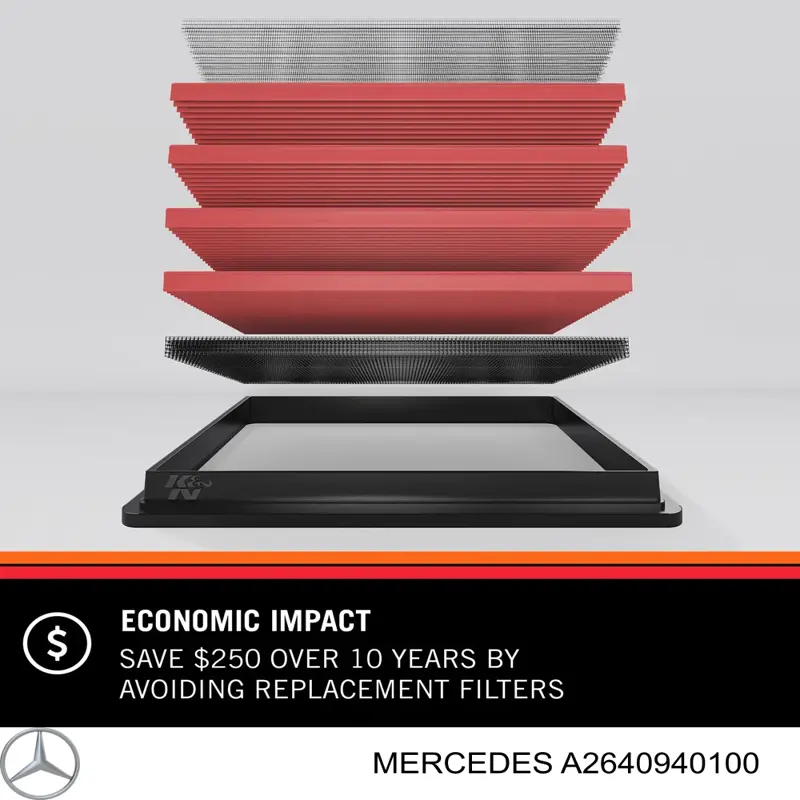 Елемент повітряного фільтра Mercedes A2640940100 ціна, від 79.26 USD