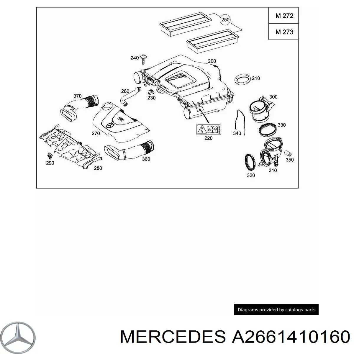  Mercedes A2661410160 ціна, від 14.88 USD