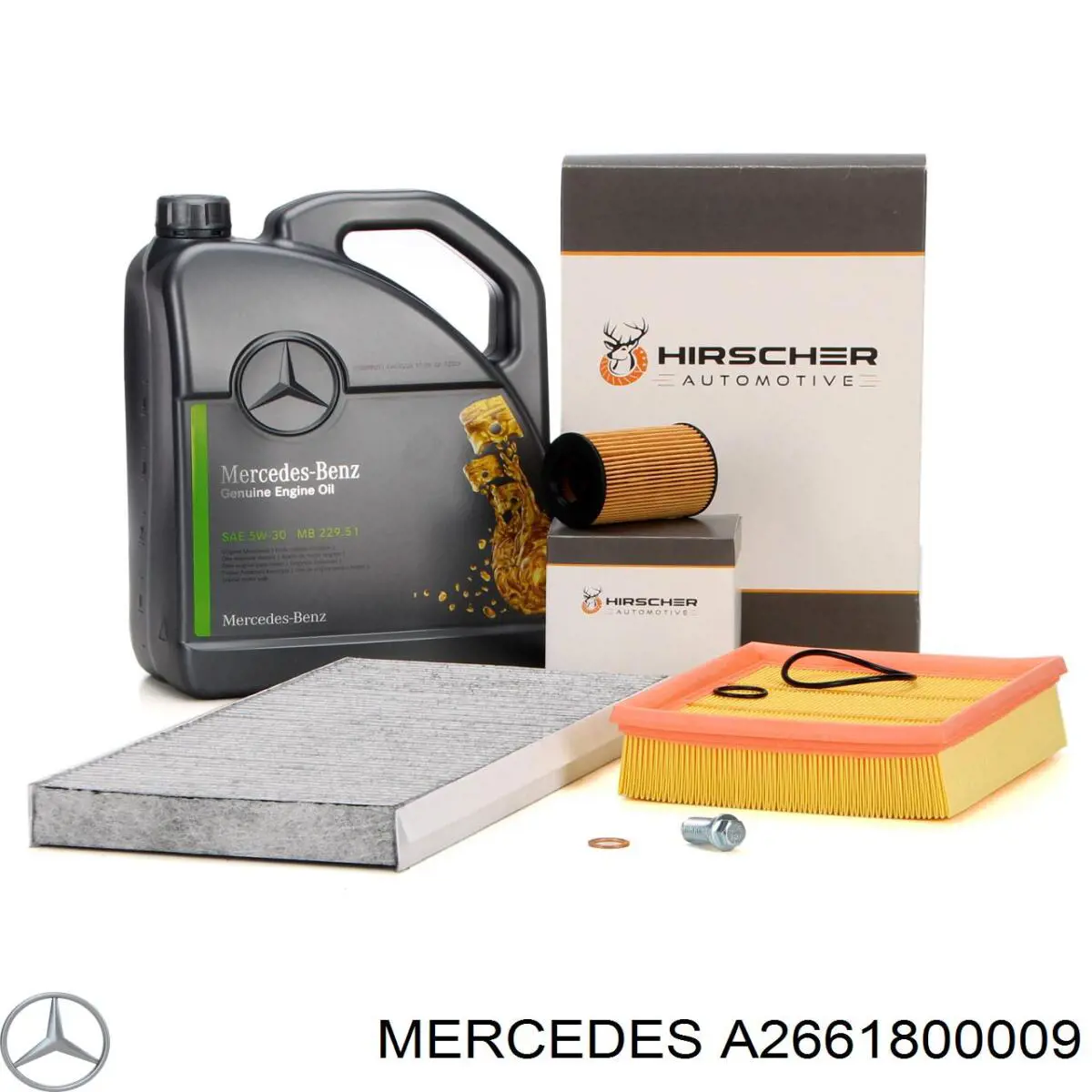 Масляний фільтр двигуна Mercedes A2661800009 ціна, від 6.72 USD
