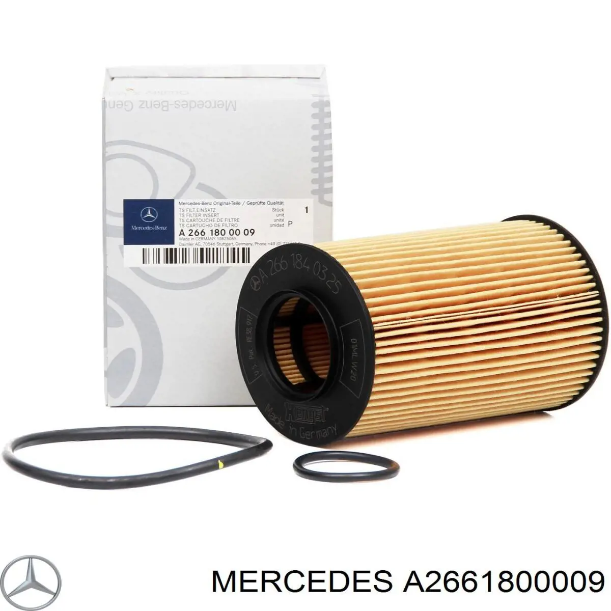 Масляний фільтр двигуна Mercedes A2661800009 ціна, від 5.07 USD