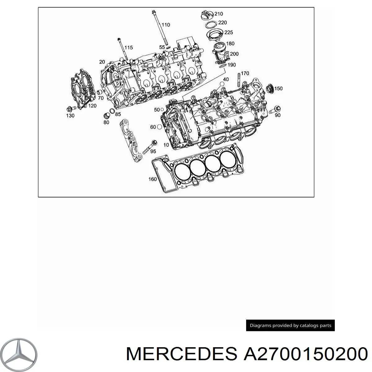 Сальник клапана (маслознімний), впуск/випуск, комплект на мотор Mercedes A2700150200 ціна, від 10.87 USD