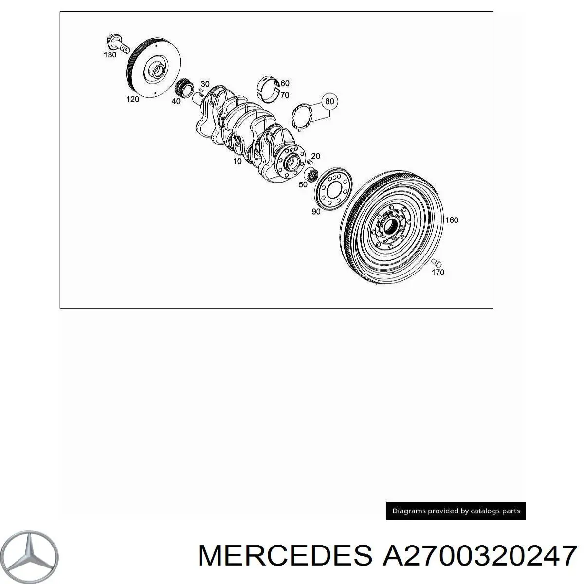 Імпульсне кільце датчика колінвалу Mercedes A2700320047 ціна, від 11.40 USD