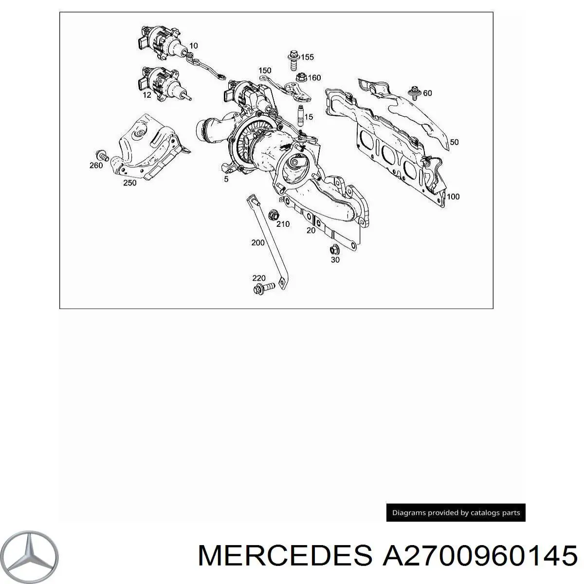  Mercedes A2700960145 ціна, від 12.33 USD