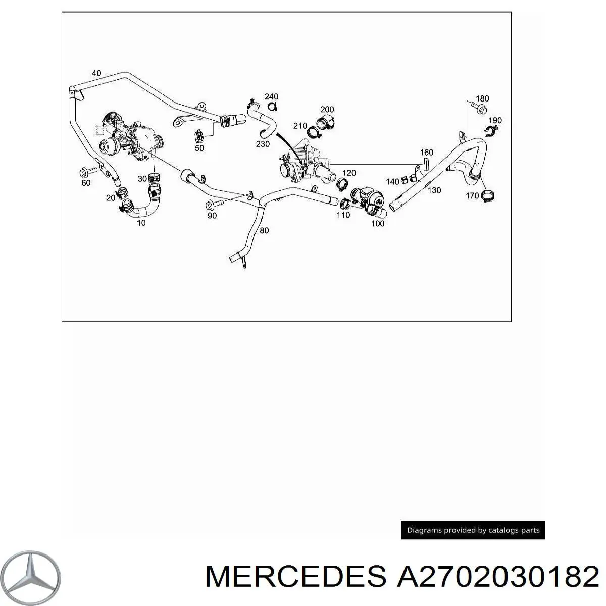  Mercedes A2702030182 ціна, від 6.35 USD