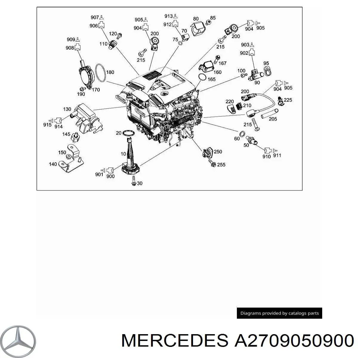 Датчик детонації A2709050900 Mercedes