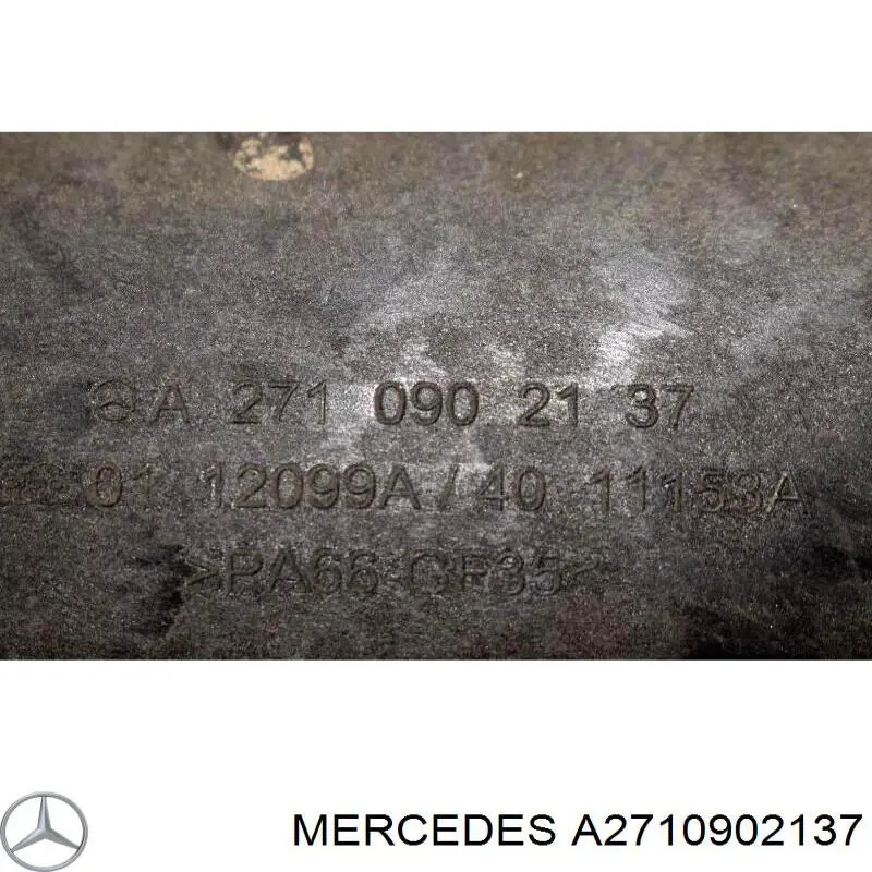 Купити A2710902137 Mercedes Патрубок повітряний, вихід з турбіни (наддув)