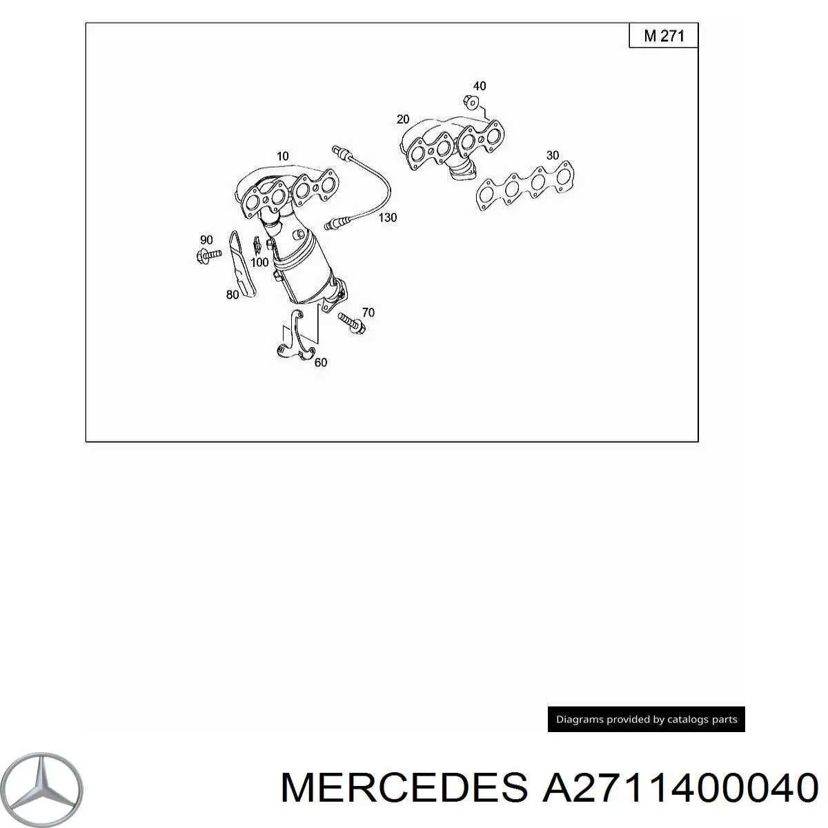  Mercedes A2711400040 ціна, від 19.00 USD