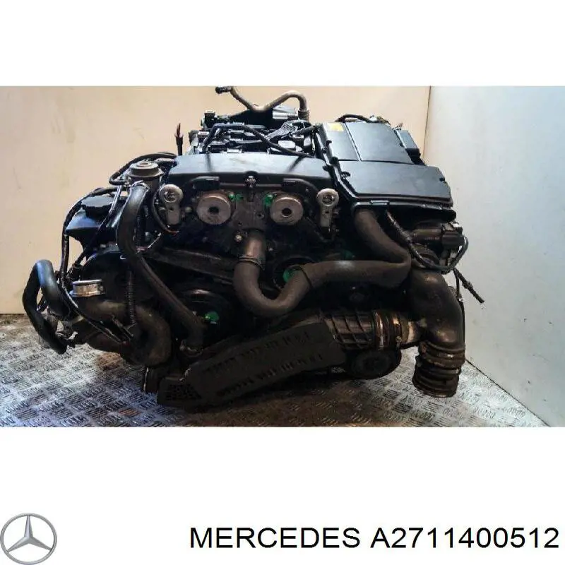 A2711400512 Mercedes Патрубок радіатора системи рециркуляції ОГ