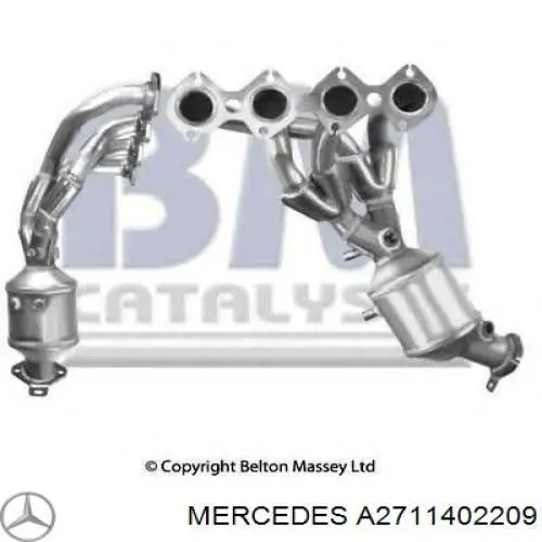 Купити A2711402009 Mercedes Колектор випускний, правий