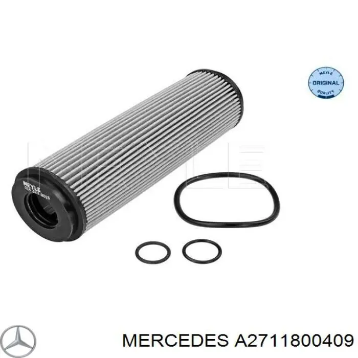 Масляний фільтр двигуна Mercedes A2711800409 ціна, від 8.89 USD