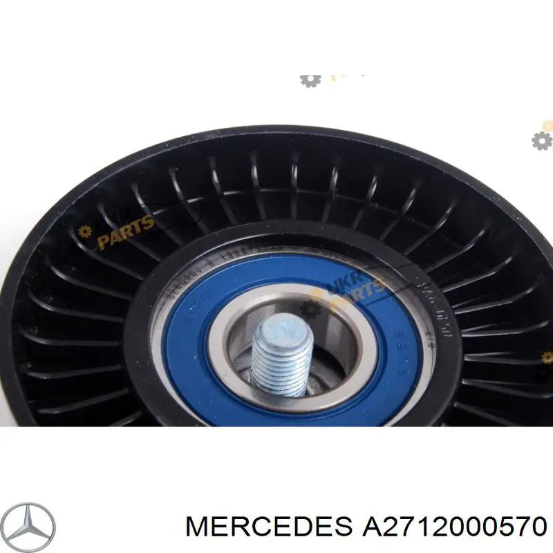 Ролик приводного ременя, паразитний Mercedes A2712000570 ціна, від 19.24 USD