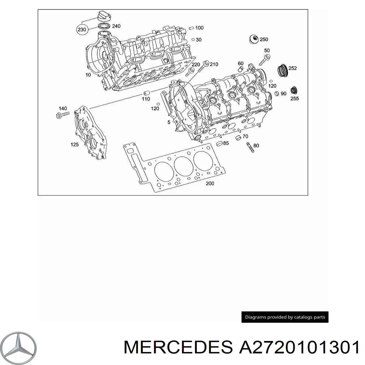 A2720101301 Mercedes Головка циліндрів