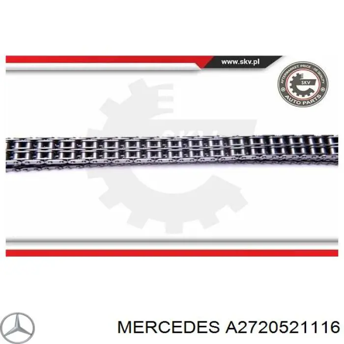 A2720521116 Mercedes Заспокоювач ланцюга ГРМ, верхній лівий ГБЦ