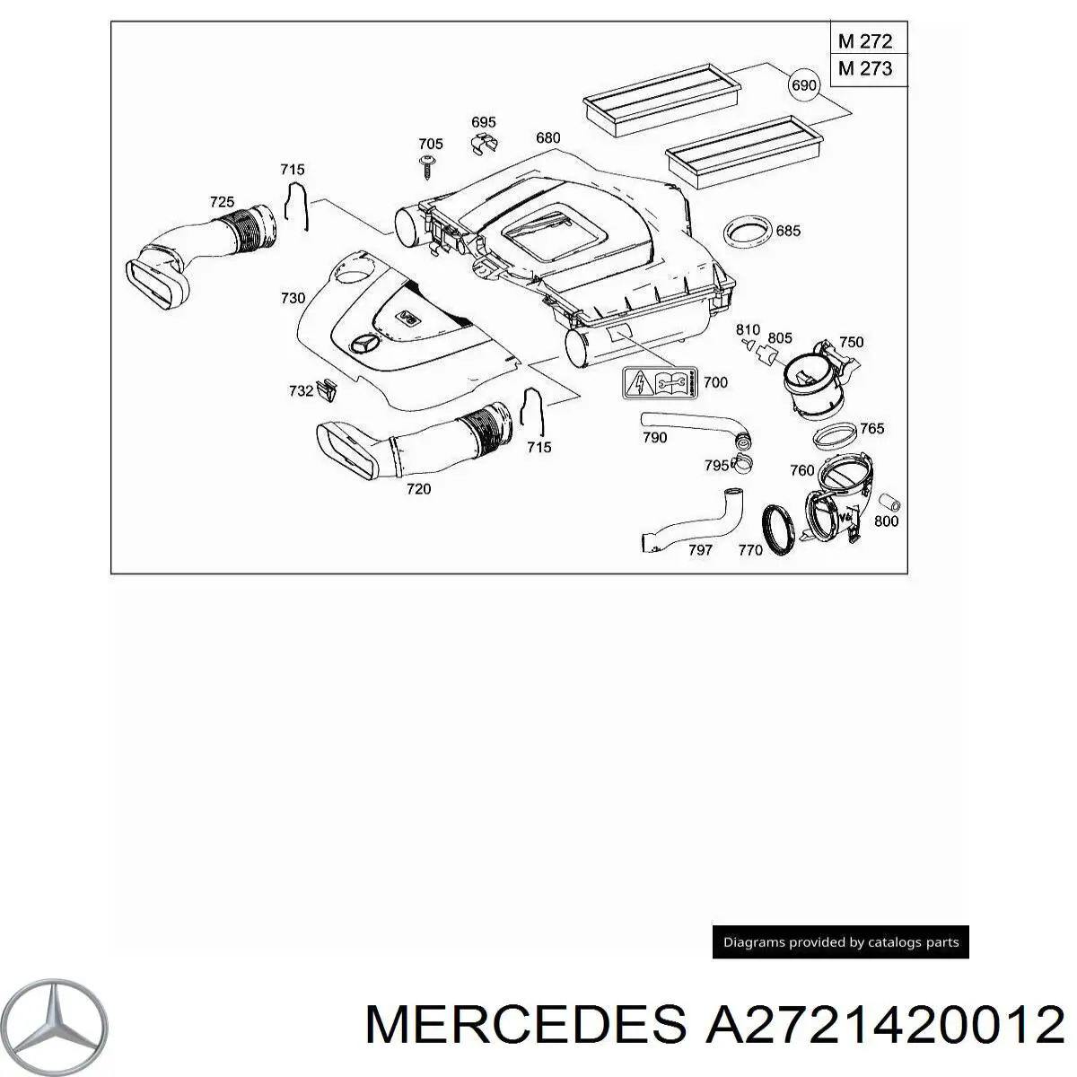 Купити A2721420012 Mercedes 