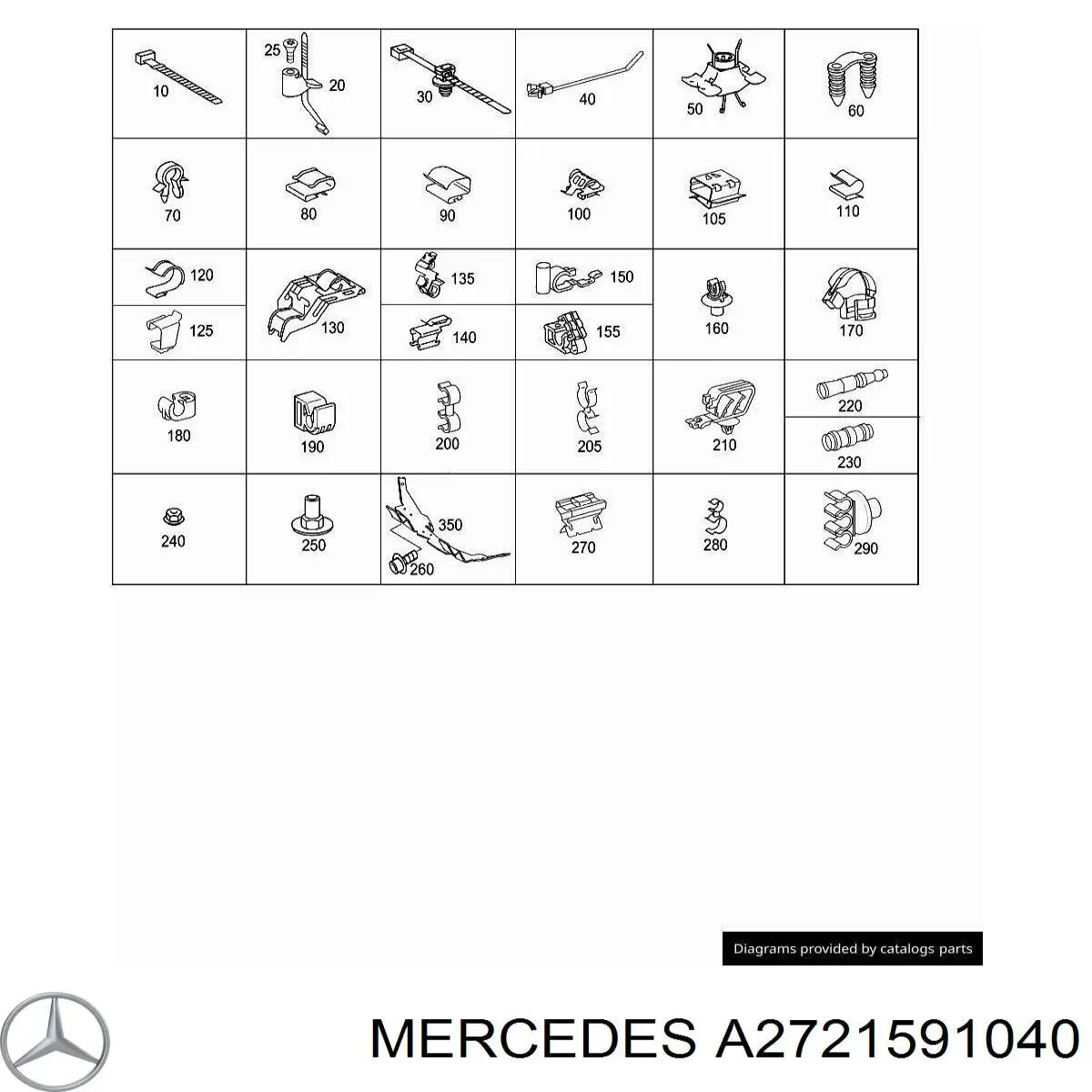  Mercedes A2721591040 ціна, від 13.93 USD