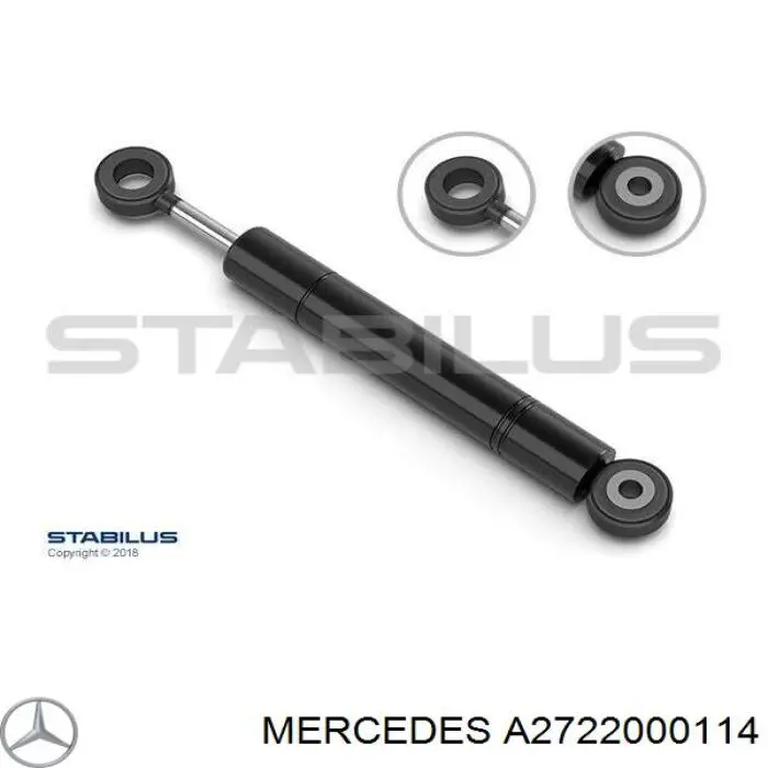 Демпфер натяжителя привідного ременя Mercedes A2722000114 ціна, від 55.17 USD