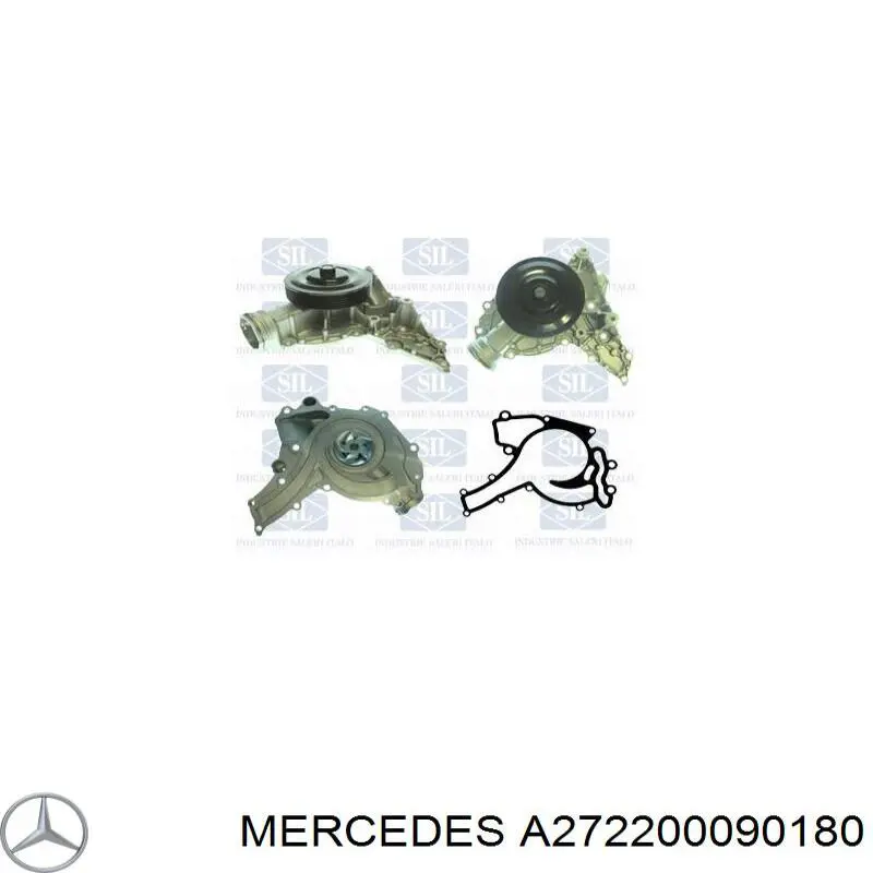 Помпа охолодження Mercedes A272200090180 ціна, від 81.61 USD