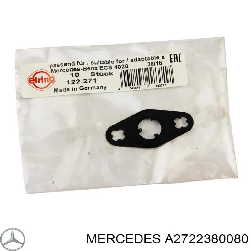 A2722380080 Mercedes Прокладка EGR-клапана рециркуляції