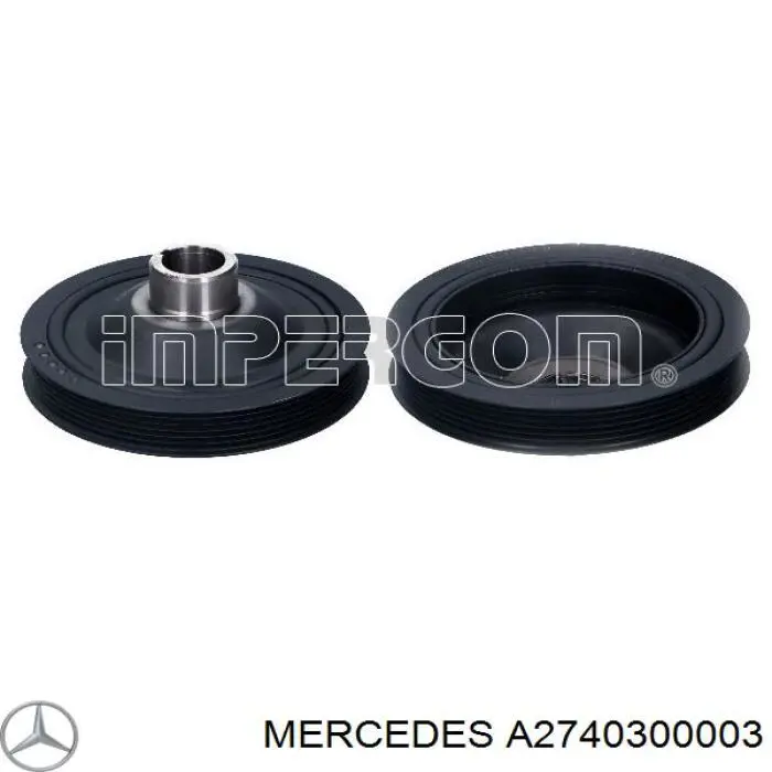 Купити A2740301303 Mercedes Шків колінчастого вала
