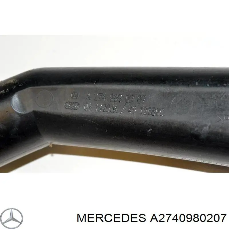 Шланг/патрубок інтеркуллера Mercedes A2740980207 ціна, від 9.69 USD