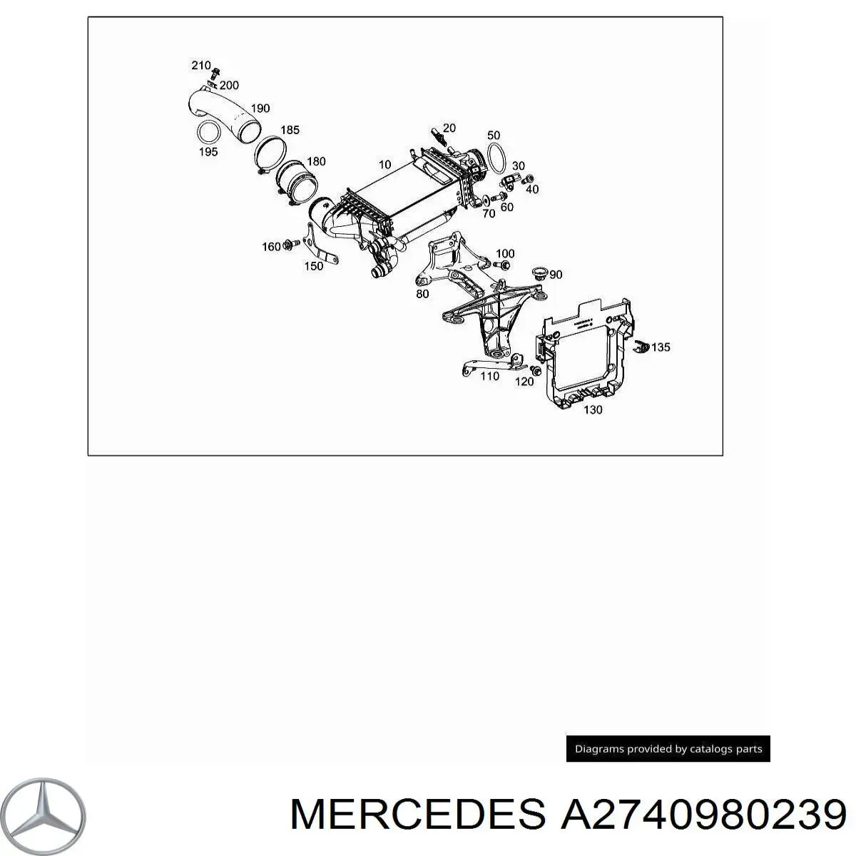  Mercedes A2740980939 ціна, від 25.31 USD
