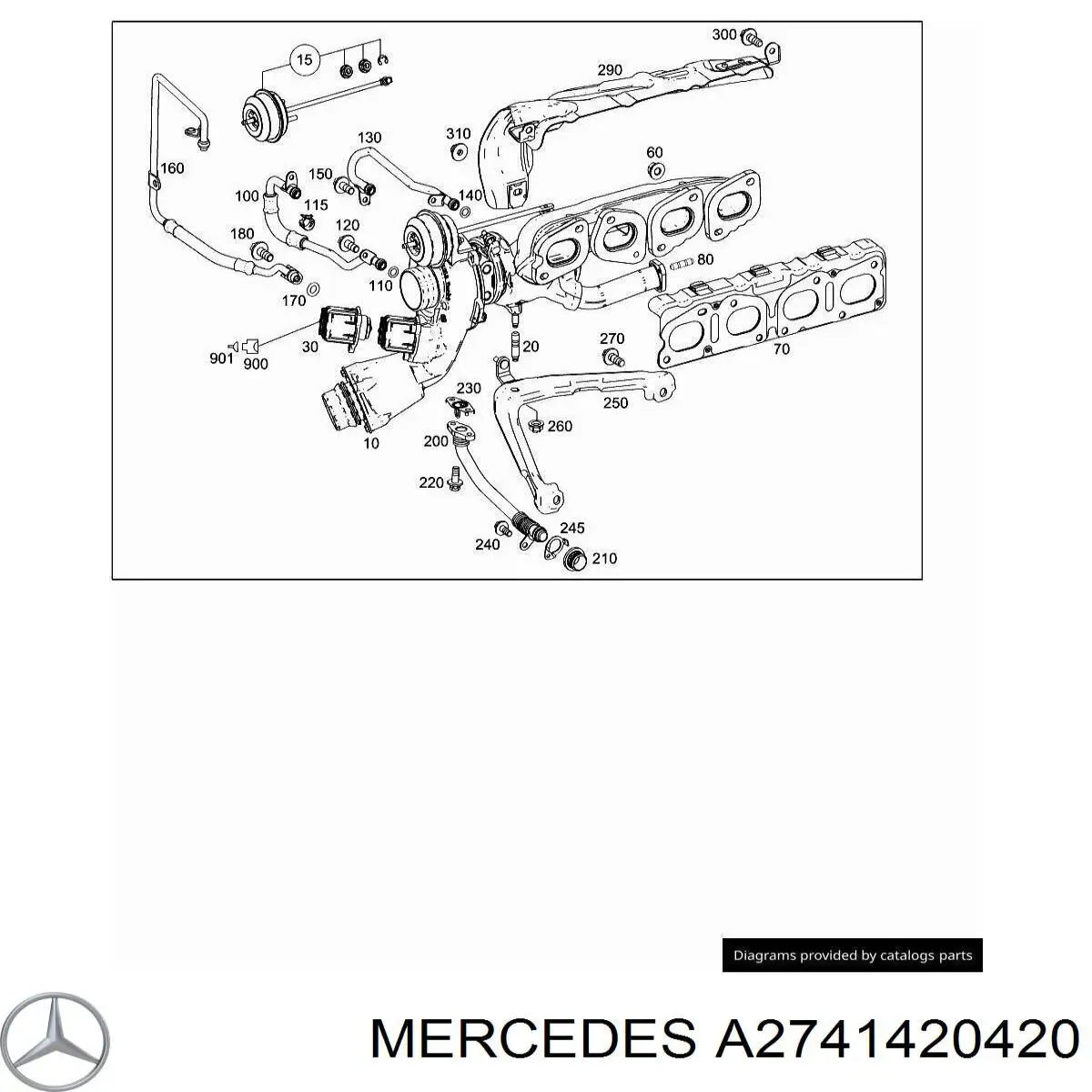 Купити A2741420420 Mercedes 