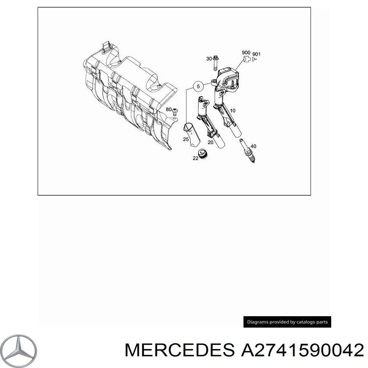  Mercedes A2741590142 ціна, від 32.37 USD