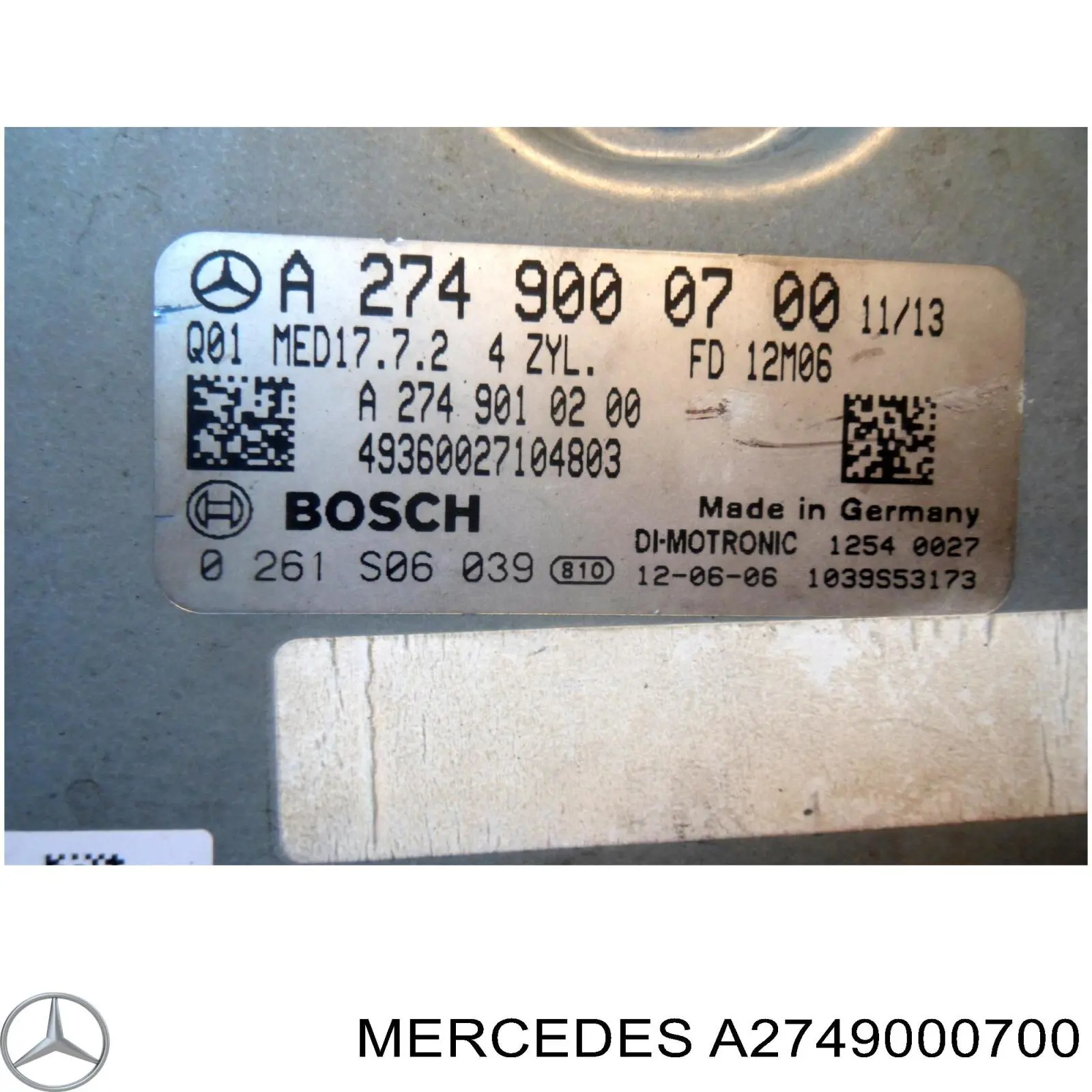 A2749000700 Mercedes модуль (блок керування (ЕБУ) двигуном)