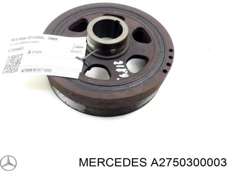 Купити A2750300003 Mercedes Шків колінчастого вала