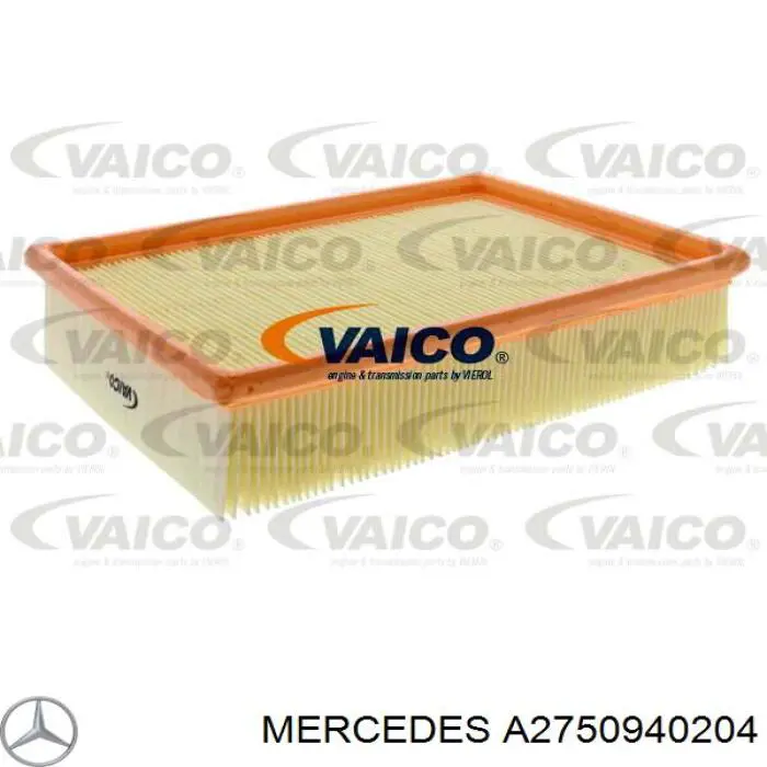 Елемент повітряного фільтра Mercedes A2750940204 ціна, від 108.35 USD