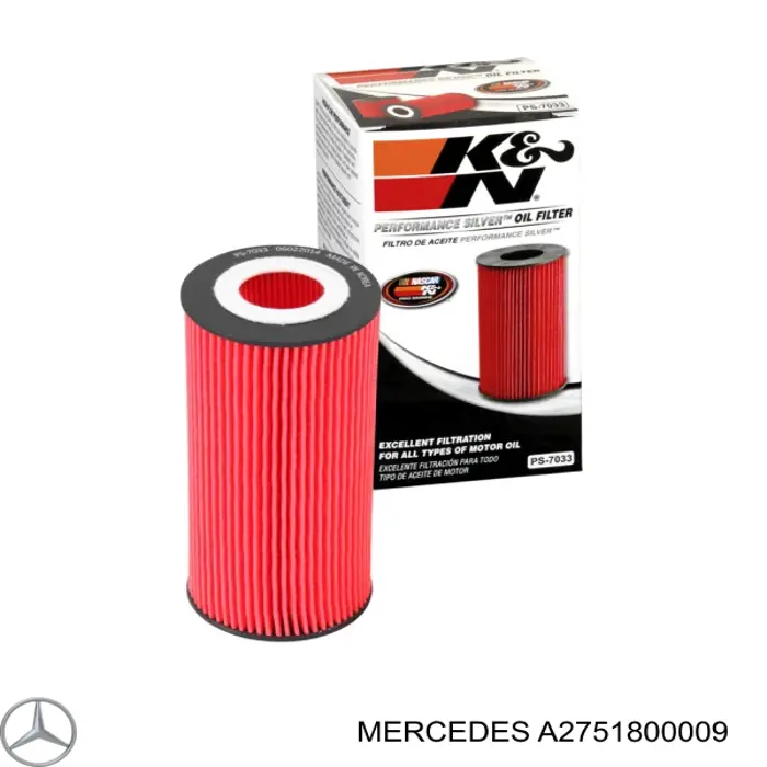 Масляний фільтр A2751800009 Mercedes
