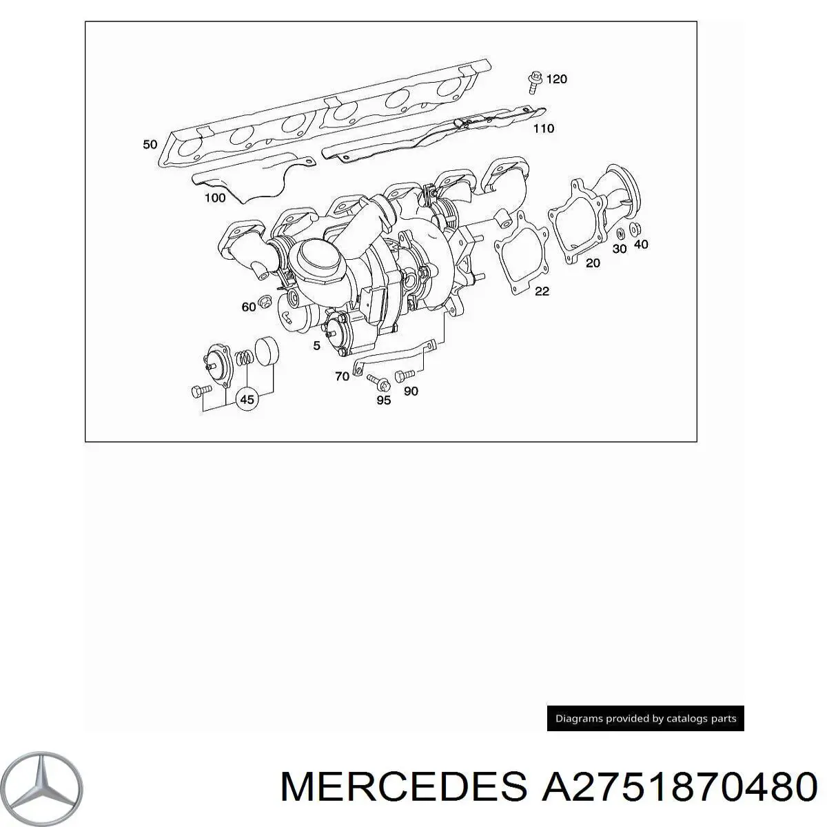 Прокладка шланга відводу масла від турбіни Mercedes A2751870480 ціна, від 7.47 USD
