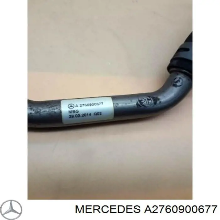 A2760901600 Mercedes Трубка/шланг відводу масла від турбіни