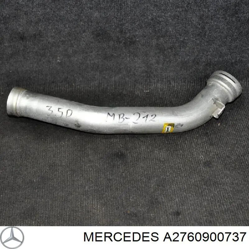 Шланг/патрубок интеркуллера Mercedes A2760900737 ціна, від 77.73 USD