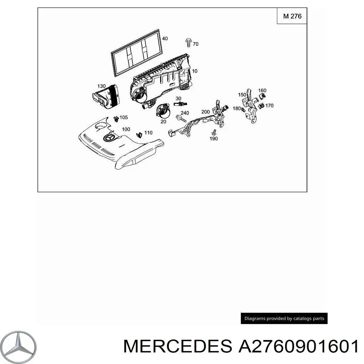 A2760901601 Mercedes Коробка фільтра