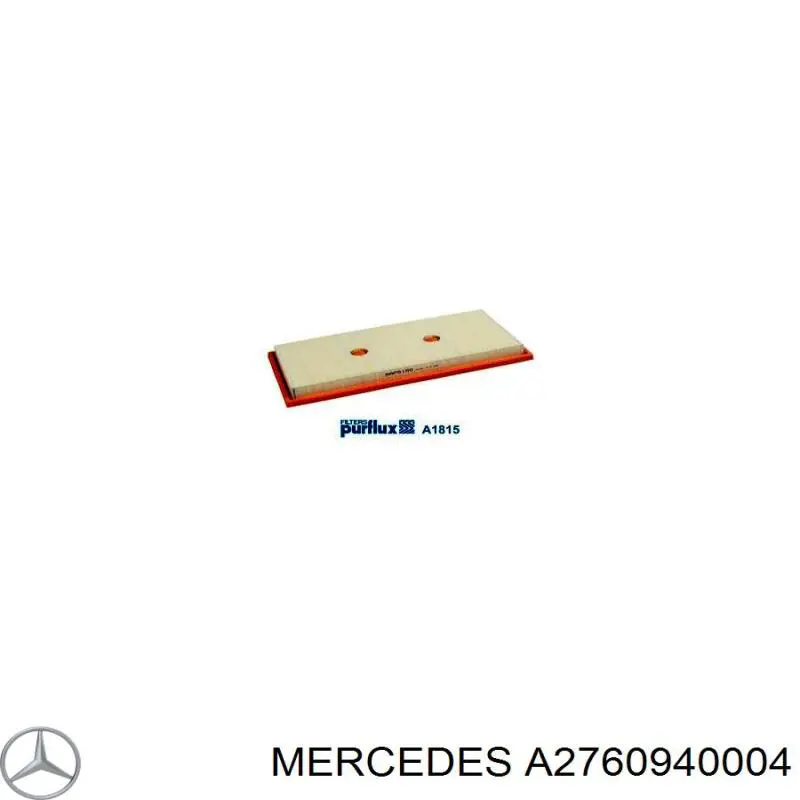 Елемент повітряного фільтра Mercedes A2760940004 ціна, від 31.59 USD