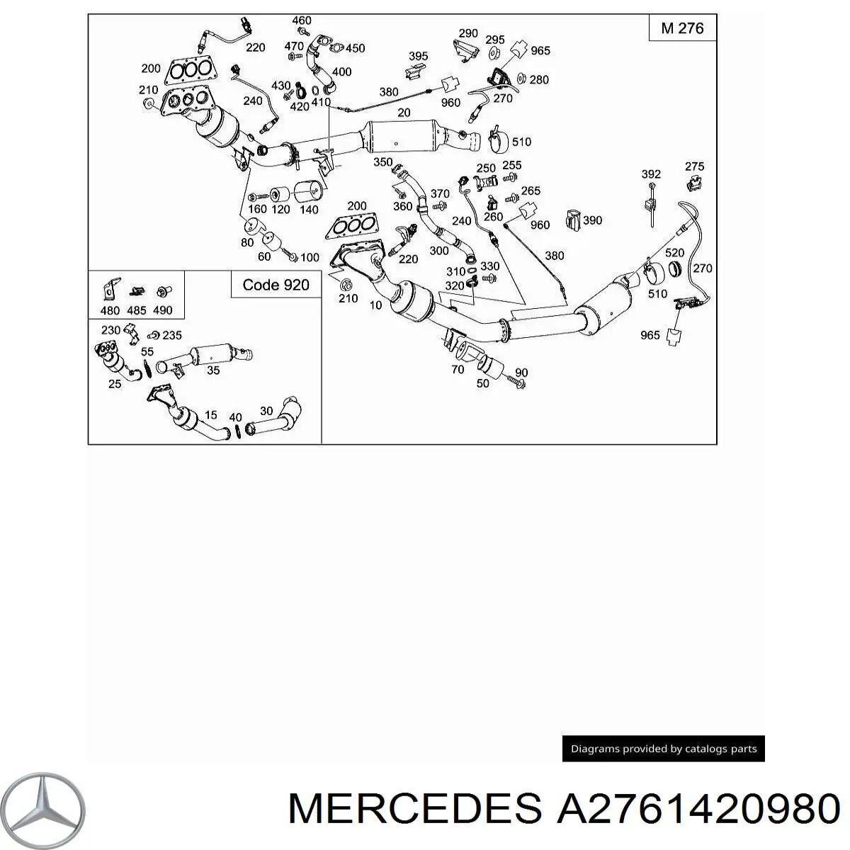  A2761420980 Mercedes