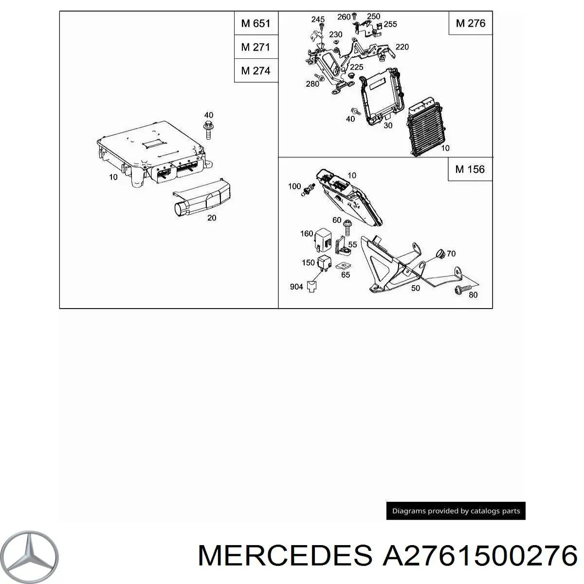  Mercedes A2761500276 ціна, від 10.44 USD