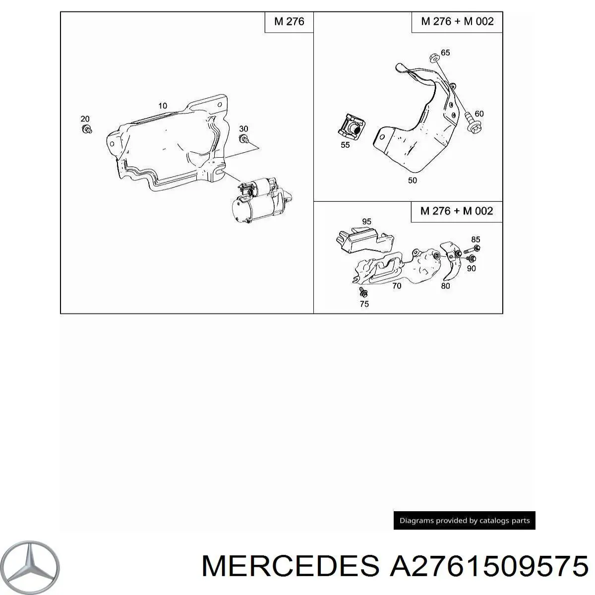  Mercedes A2761509575 ціна, від 12.67 USD