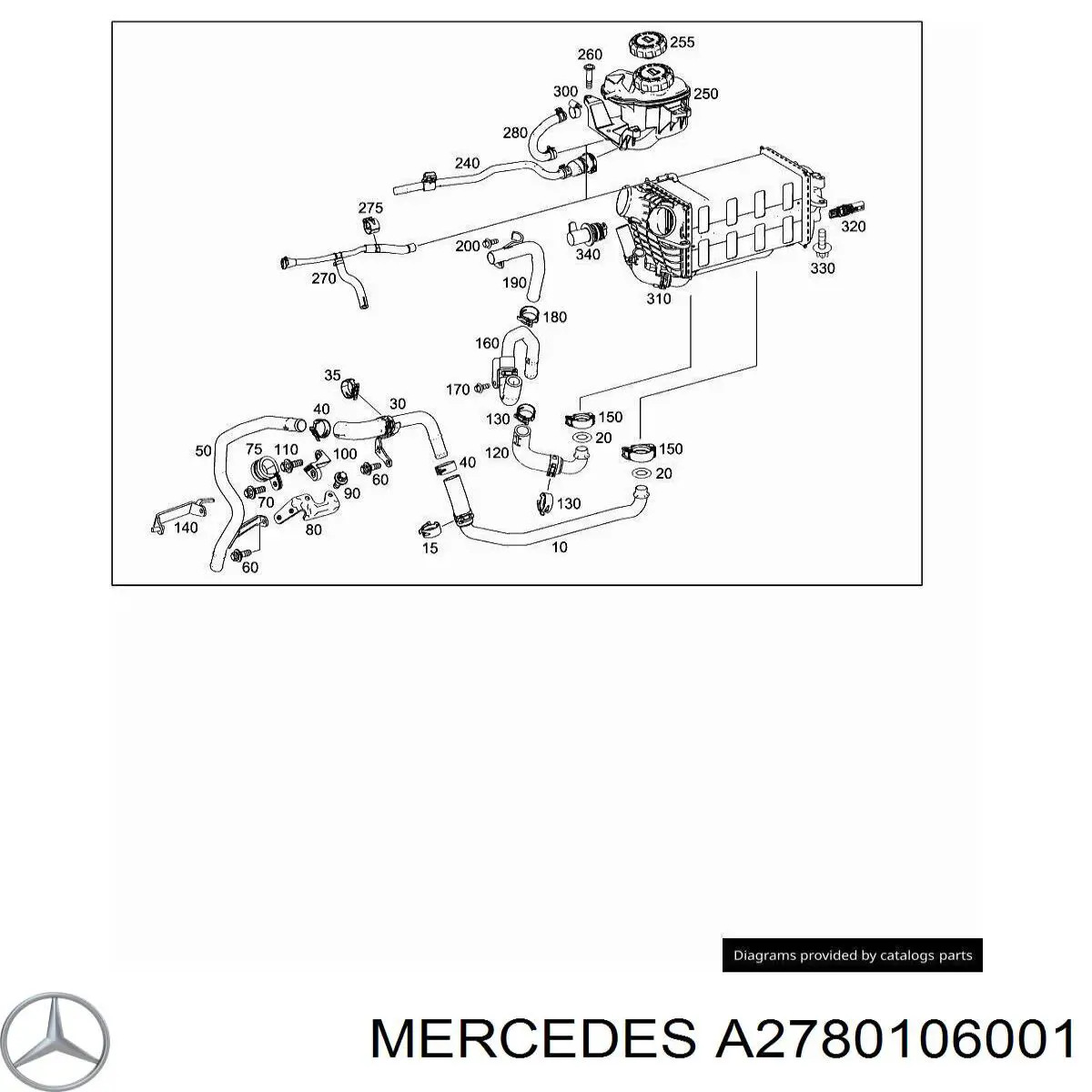  Mercedes A2780106001 ціна, від 11.40 USD