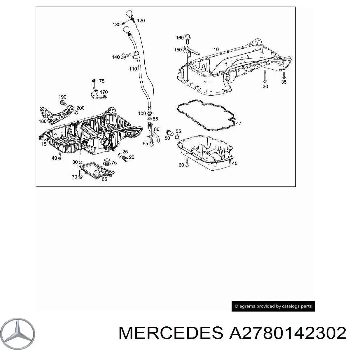 A2780142302 Mercedes Картер масляний