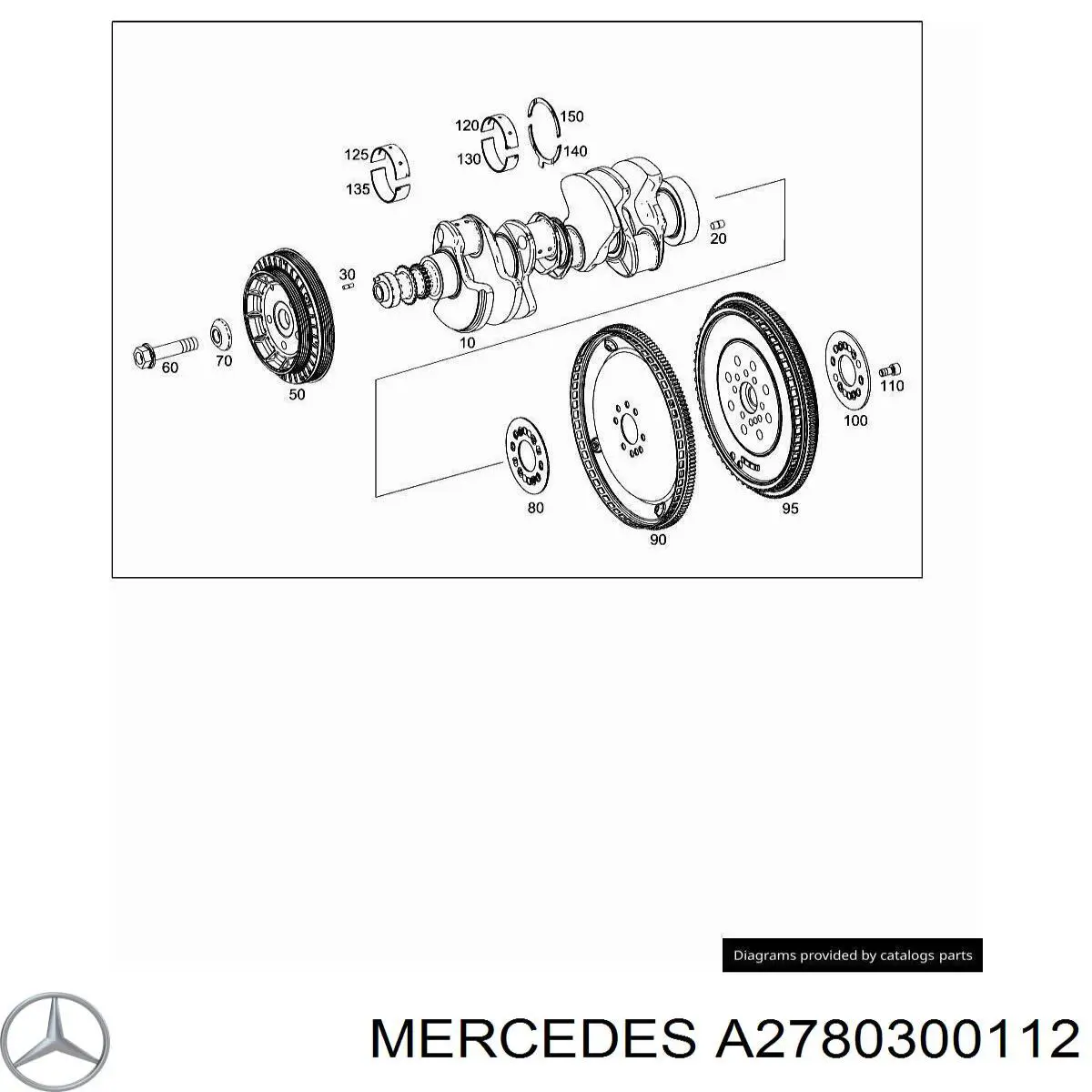 Маховик двигуна Mercedes A2780300112 ціна, від 63.27 USD