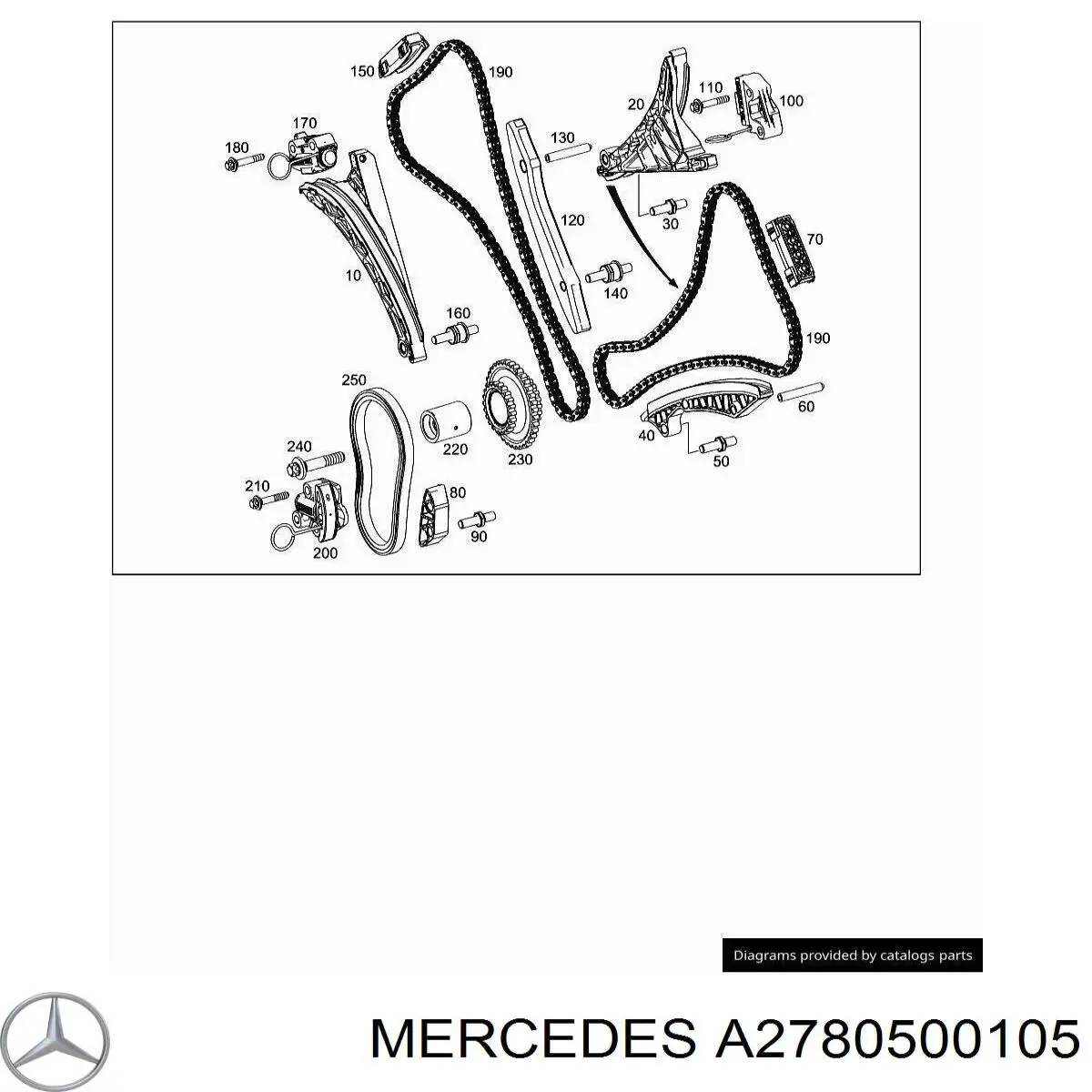 Купити A2780500105 Mercedes 