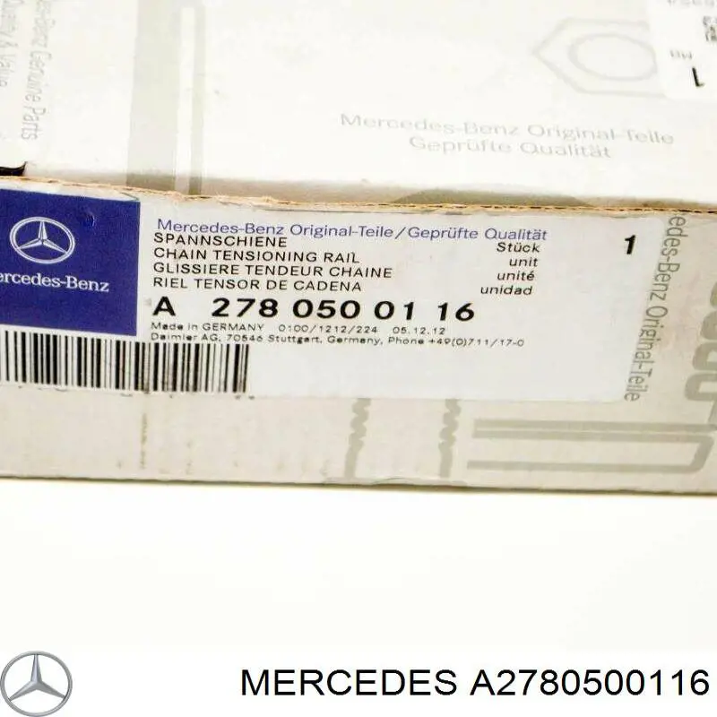 Башмак натягувача ланцюга ГРМ Mercedes A2780500116 ціна, від 204.15 USD