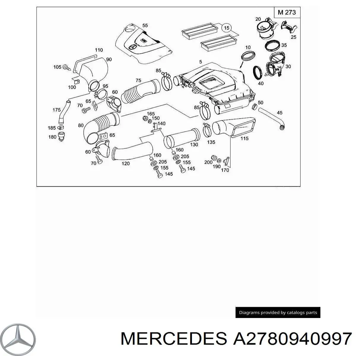  Mercedes A2780940997 ціна, від 98.42 USD