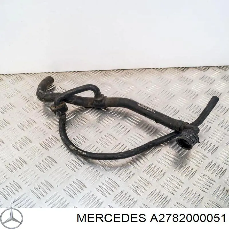 A2782000051 Mercedes Шланг/патрубок рідинного охолодження турбіни, подача