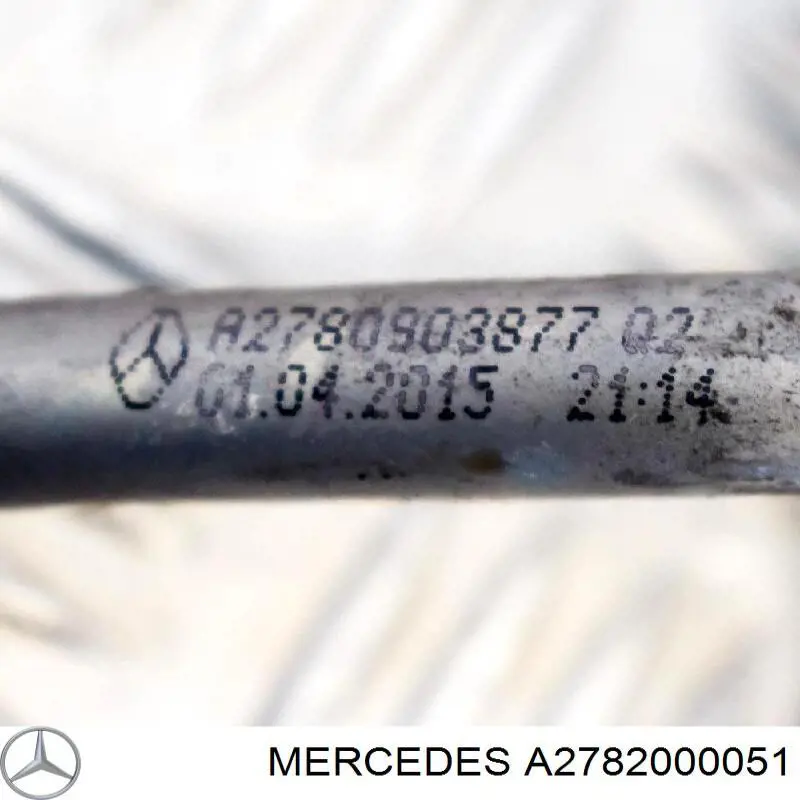 Шланг/патрубок рідинного охолодження турбіни, подача A2782000051 Mercedes