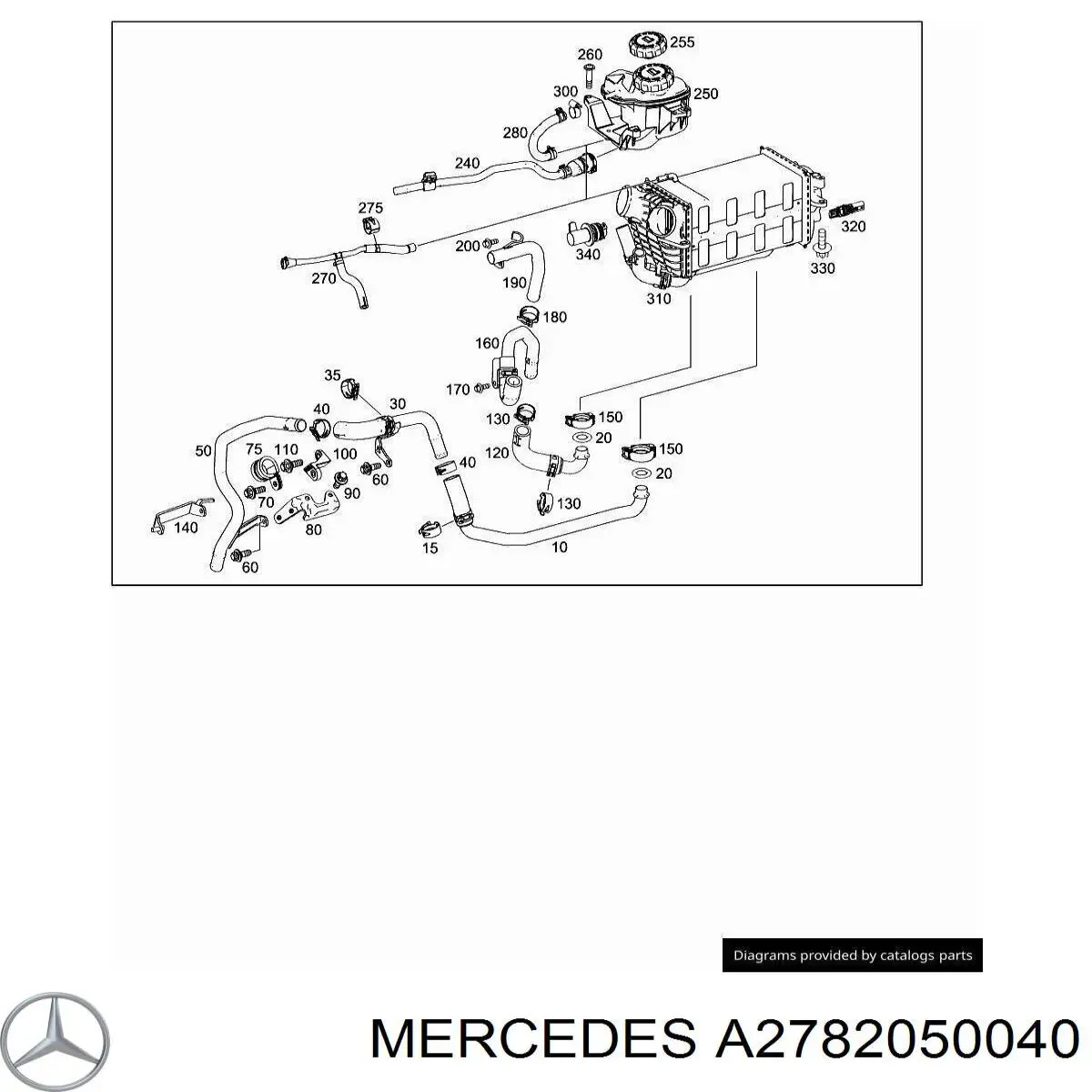  Mercedes A2782050040 ціна, від 13.17 USD