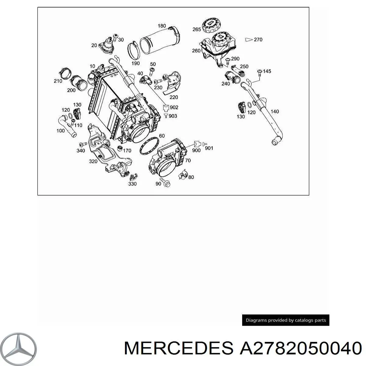 A2782050040 Mercedes 