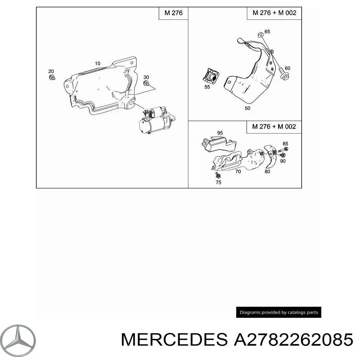  Mercedes A2782262085 ціна, від 11.29 USD